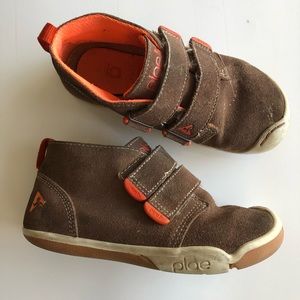 Plae Lou High Top Suede Sneaker in Brown